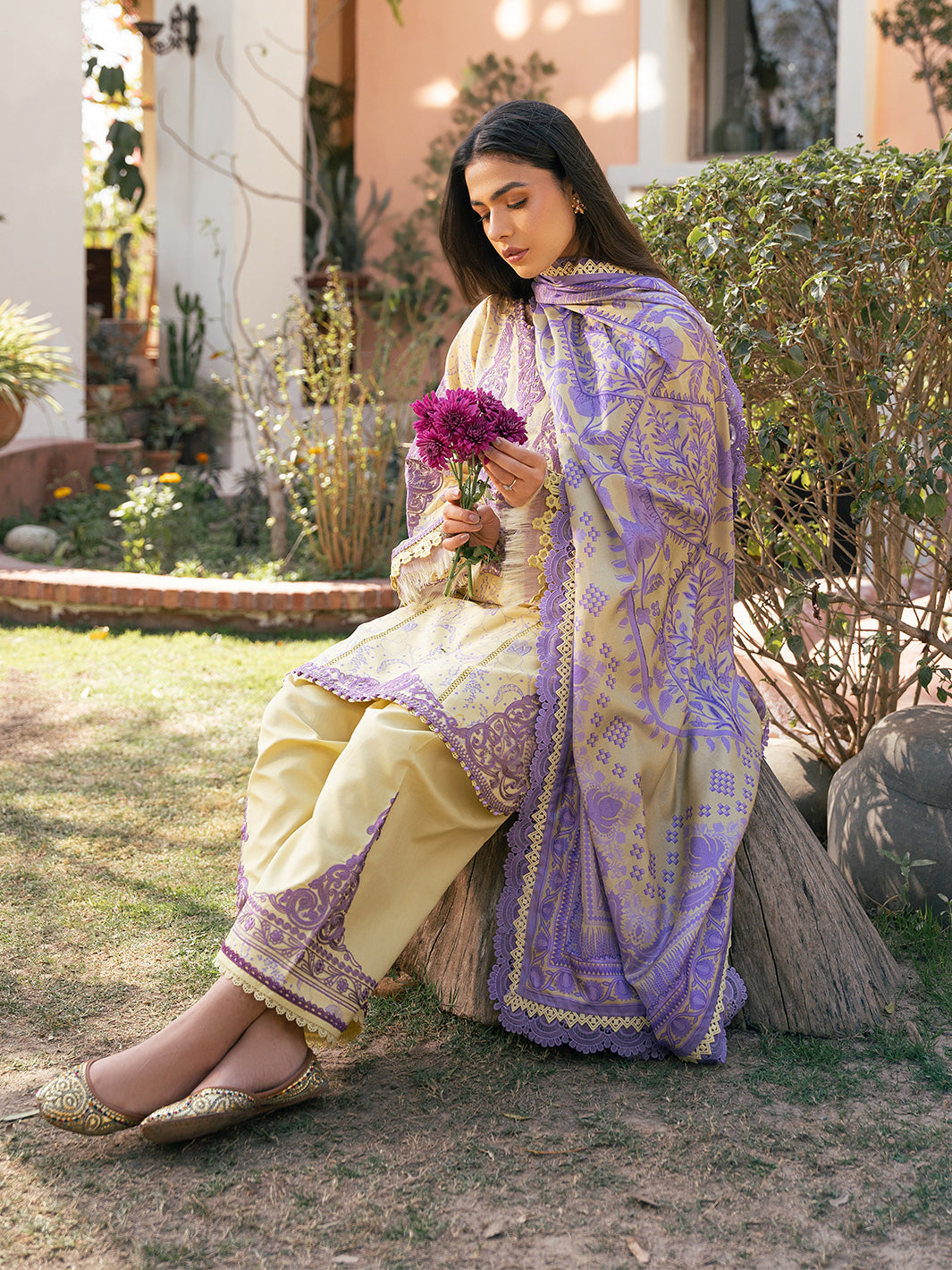 Hazel Printed Embroidered Lawn