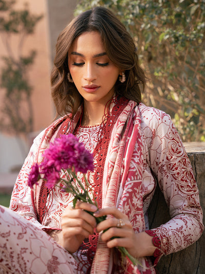 Hazel Printed Embroidered Lawn