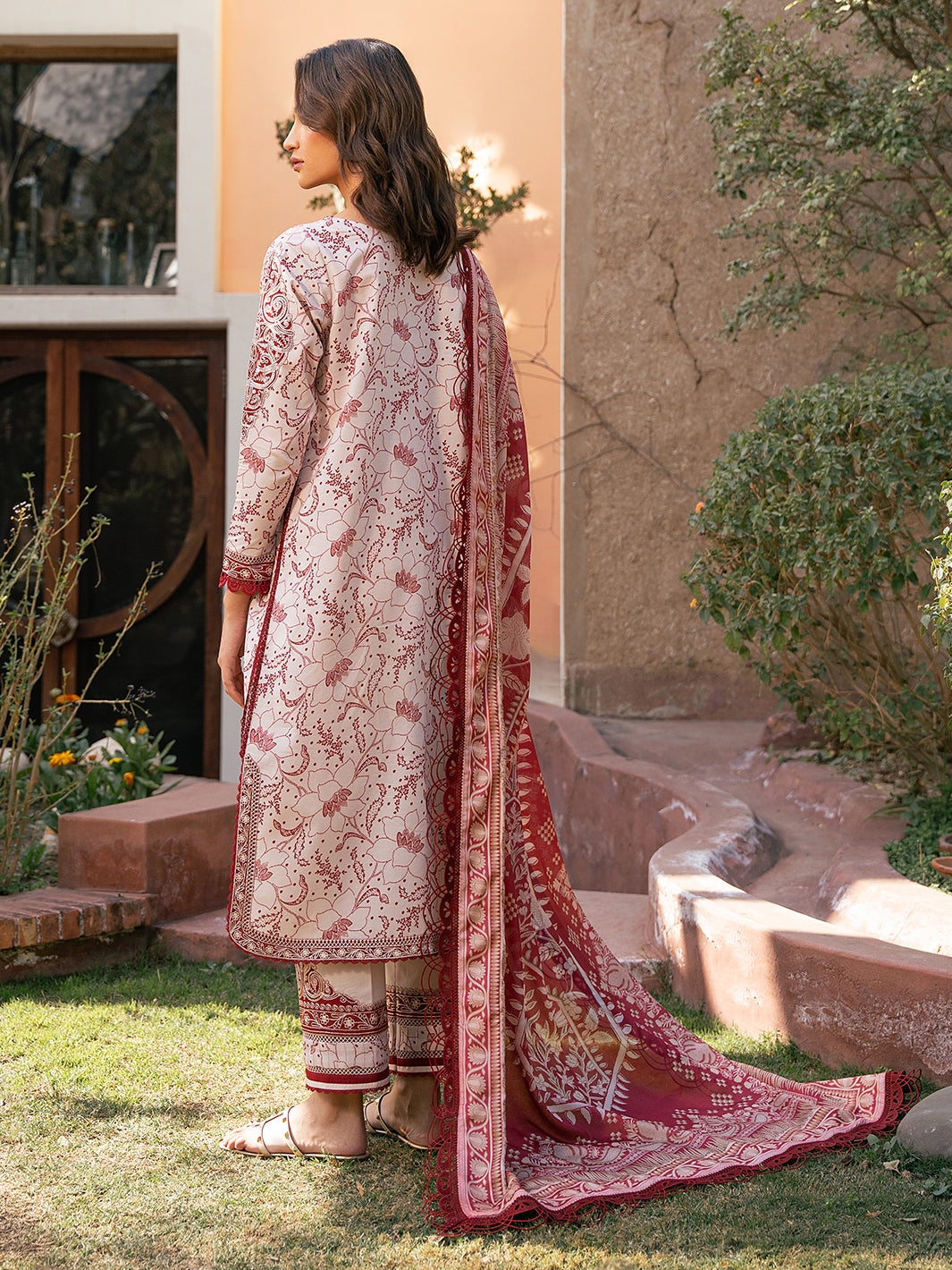 Hazel Printed Embroidered Lawn