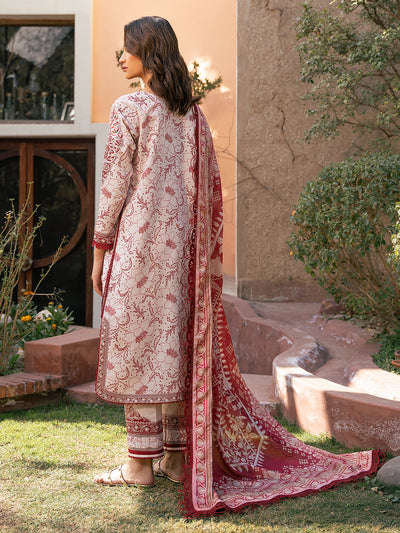 Hazel Printed Embroidered Lawn