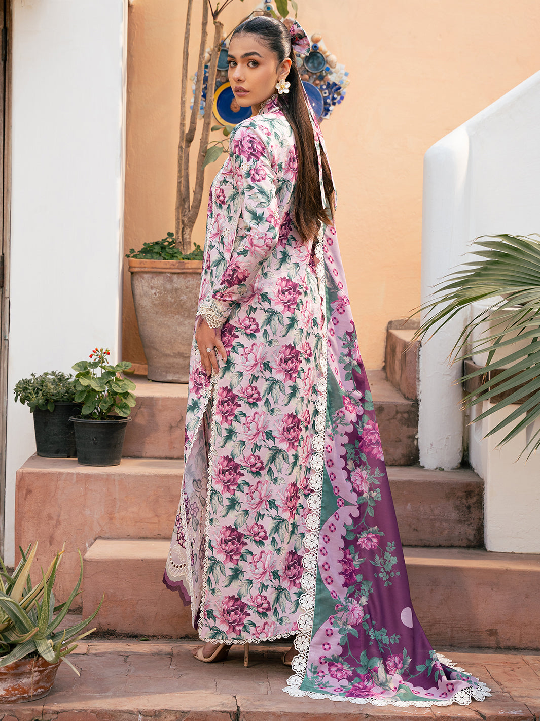 Hazel Printed Embroidered Lawn