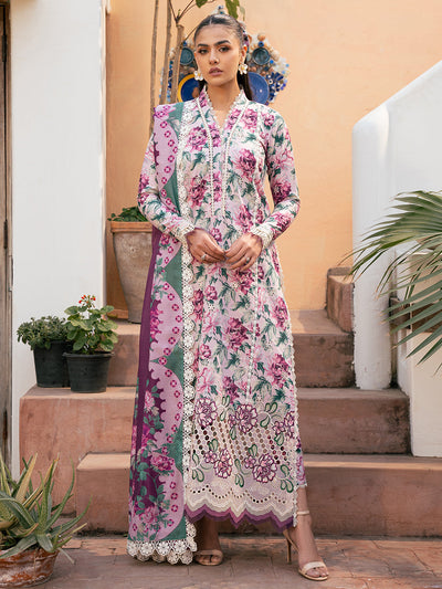 Hazel Printed Embroidered Lawn