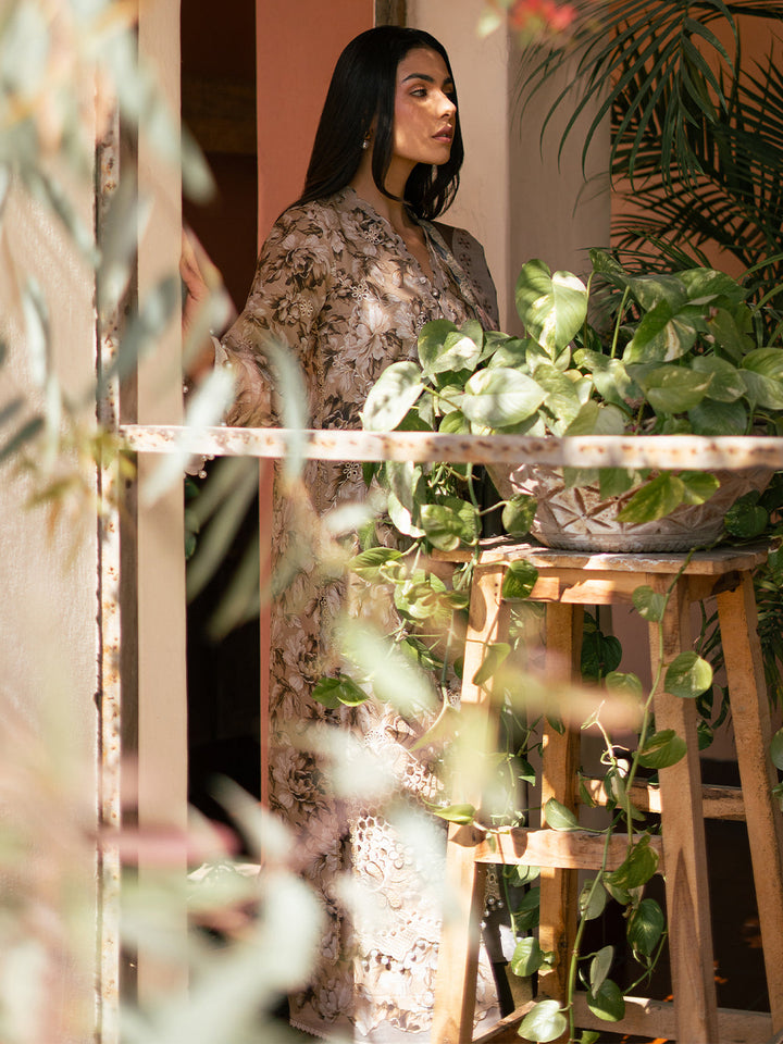 Hazel Printed Embroidered Lawn