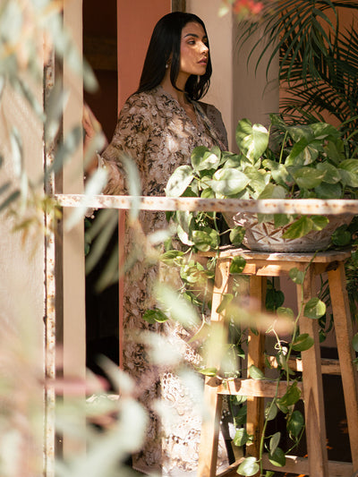 Hazel Printed Embroidered Lawn