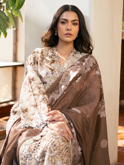 Hazel Printed Embroidered Lawn