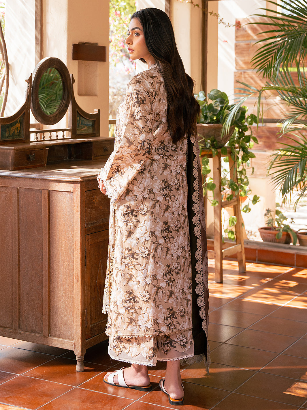 Hazel Printed Embroidered Lawn