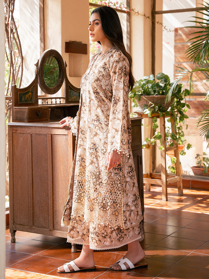 Hazel Printed Embroidered Lawn