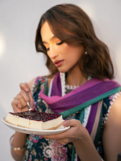 Hazel Printed Embroidered Lawn