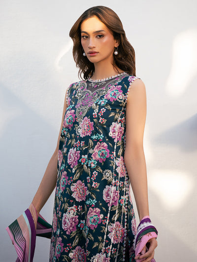 Hazel Printed Embroidered Lawn