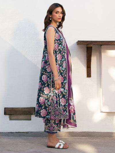 Hazel Printed Embroidered Lawn