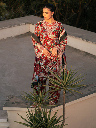 Hazel Printed Embroidered Lawn