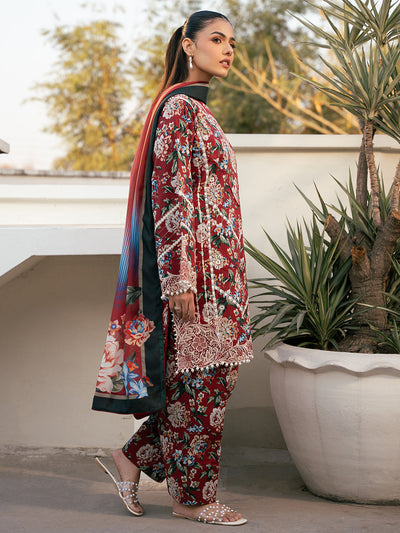 Hazel Printed Embroidered Lawn