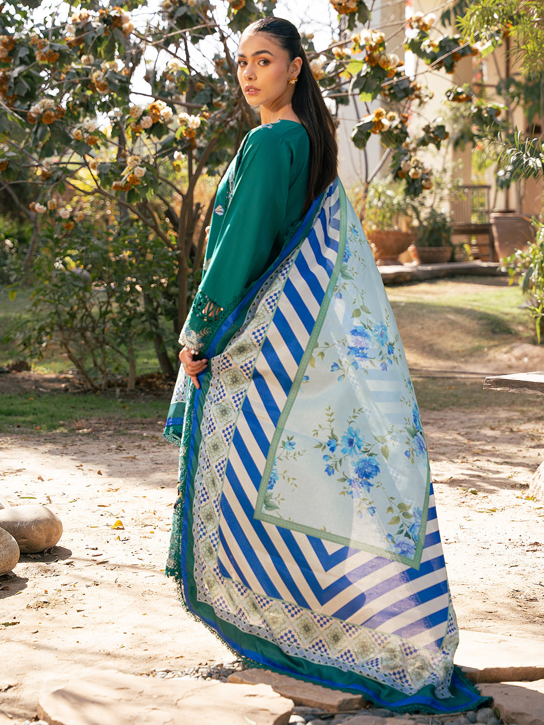 Hazel Printed Embroidered Lawn