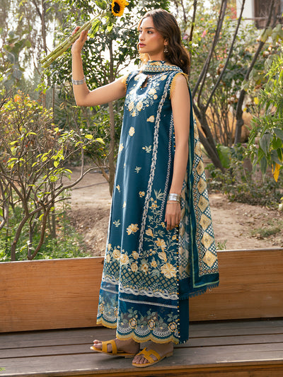 Hazel Printed Embroidered Lawn