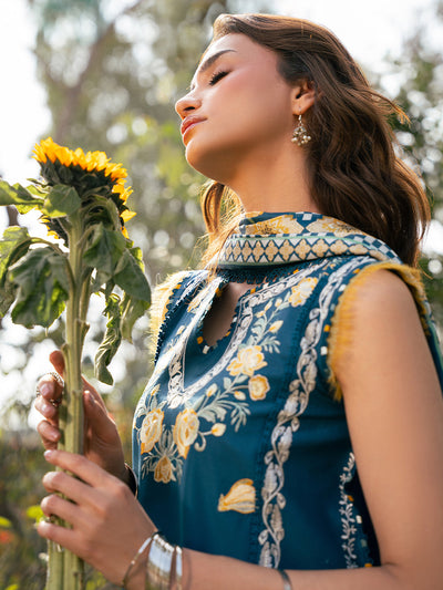 Hazel Printed Embroidered Lawn
