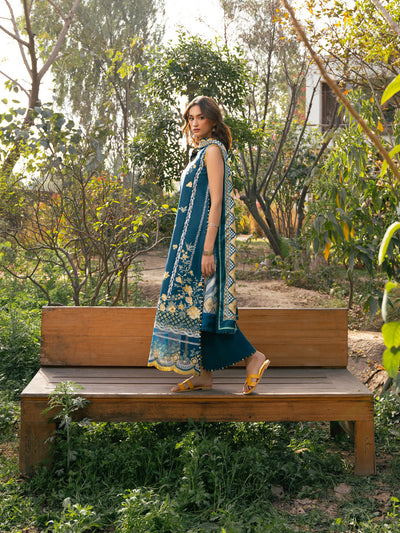 Hazel Printed Embroidered Lawn