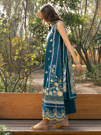 Hazel Printed Embroidered Lawn