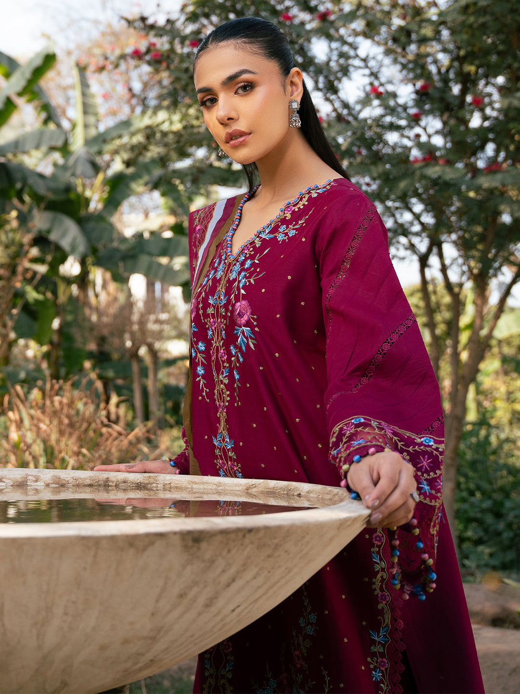Hazel Printed Embroidered Lawn