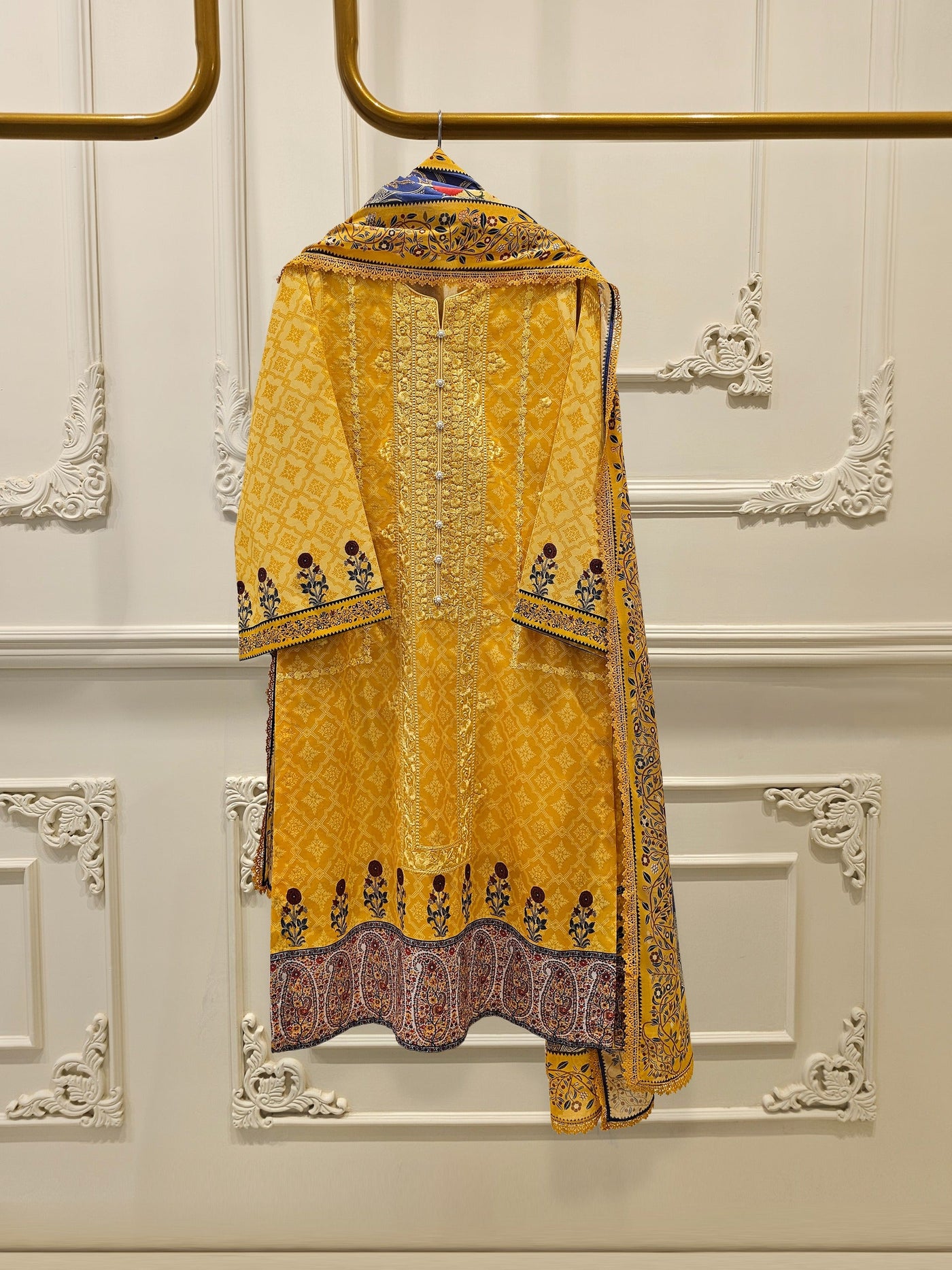 2 Piece - Digital Printed Embroidered Lawn Suit
