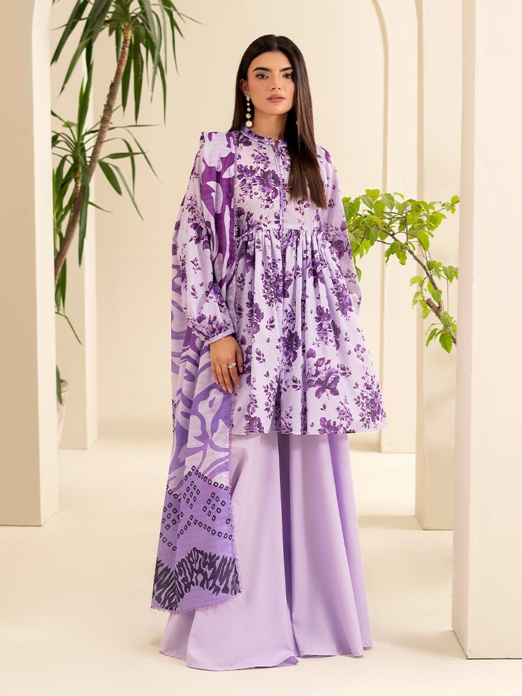 SUHA 3-Piece Unstitched Digital Printed Lawn Suit