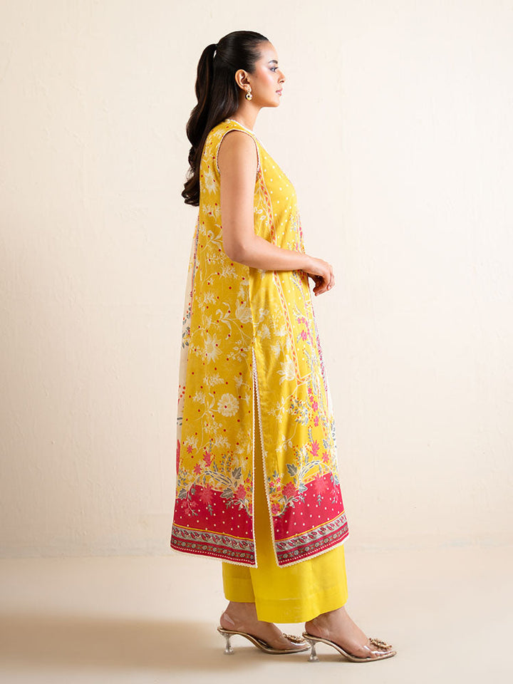 3-Piece Unstitched Embroidered Lawn Suit