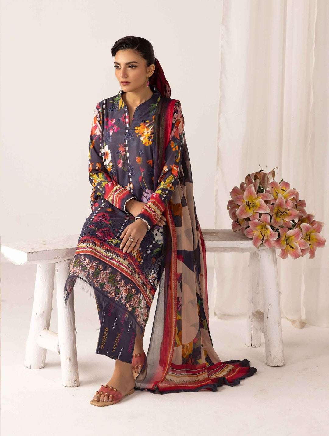 RangRez by NUR Embroidered Lawn