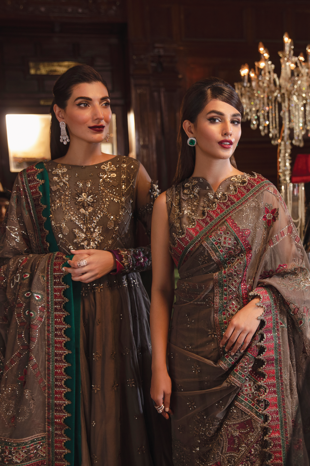 IZNIK LA ROYALE EMBROIDERED NET SUITS