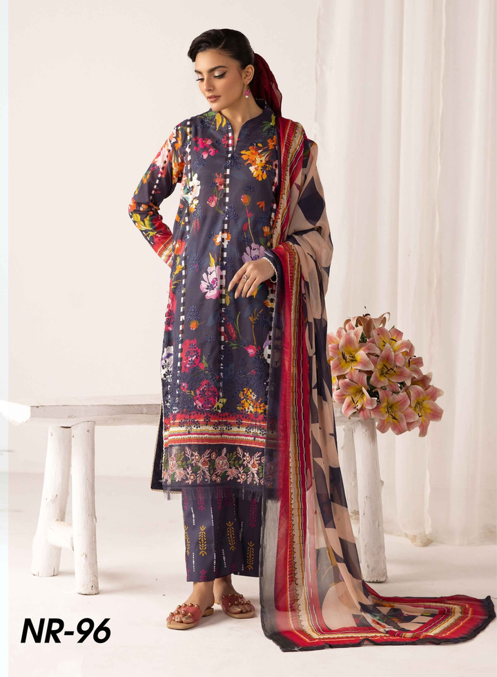 RangRez by NUR Embroidered Lawn