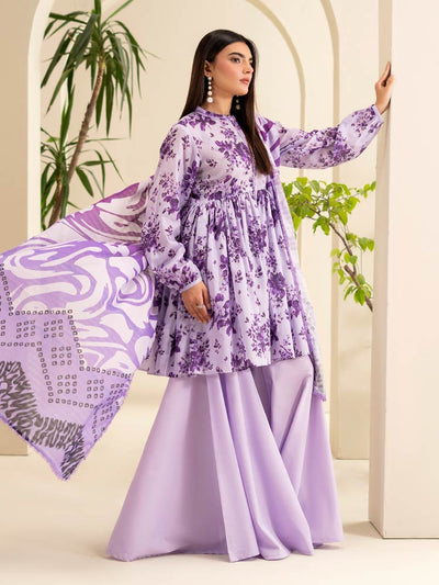SUHA 3-Piece Unstitched Digital Printed Lawn Suit