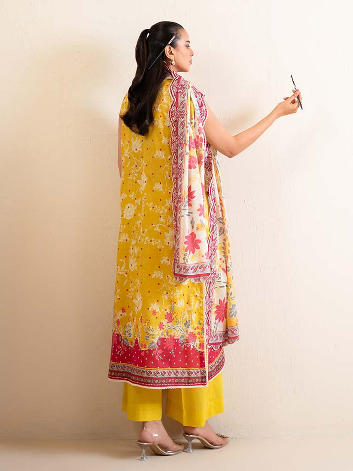 3-Piece Unstitched Embroidered Lawn Suit