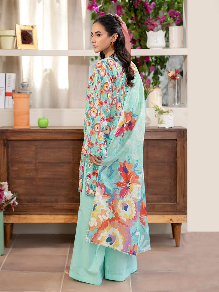 FEROZAN 3-Piece Unstitched Digital Printed Lawn Suit