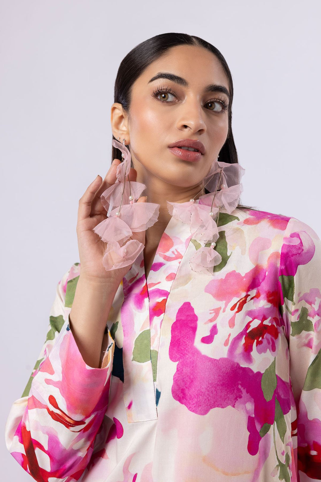 Printed | Viscose Plain Weave Kurta with Dupatta