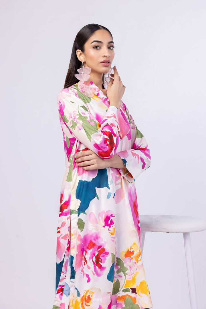 Printed | Viscose Plain Weave Kurta with Dupatta