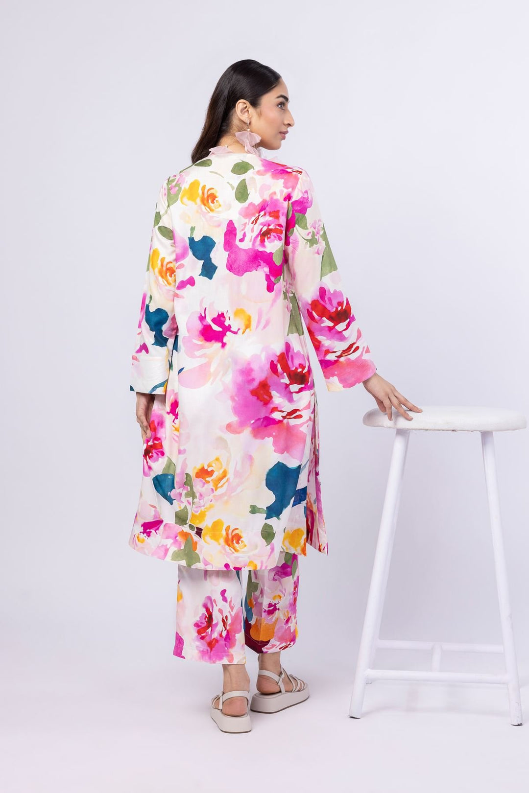 Printed | Viscose Plain Weave Kurta with Dupatta