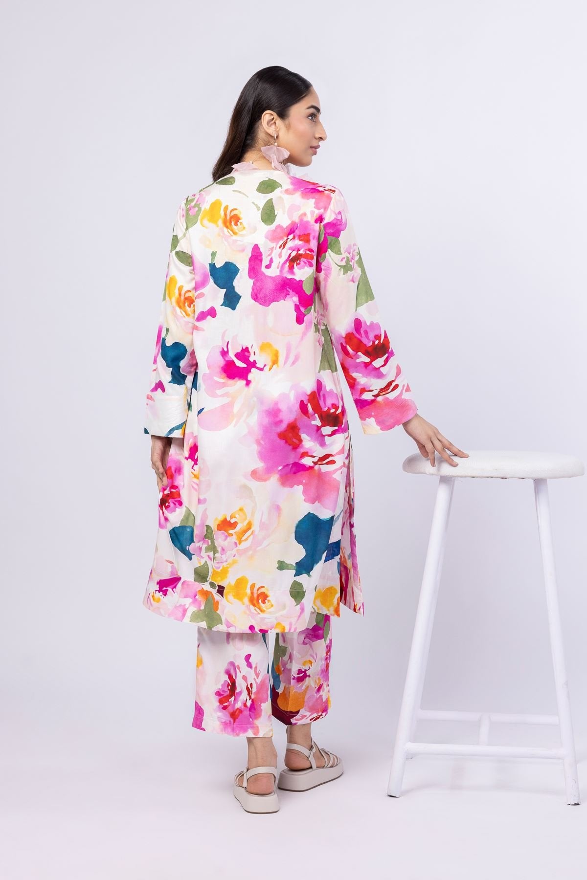 Printed | Viscose Plain Weave Kurta with Dupatta
