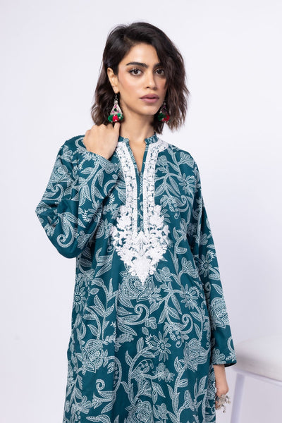 3 Piece Embroidered Cambric Kurta Set