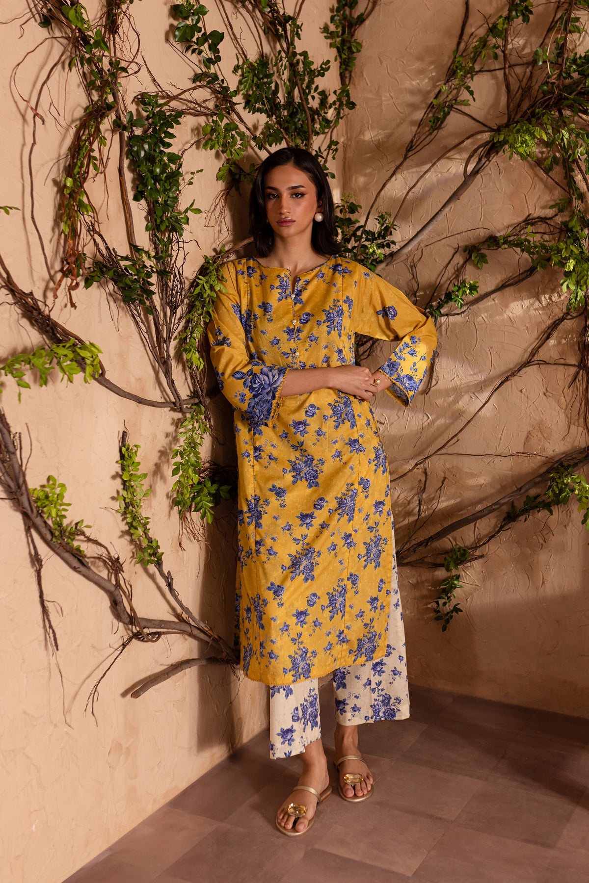 Batik Blue Vinka 2Pc - Printed Lawn Dress