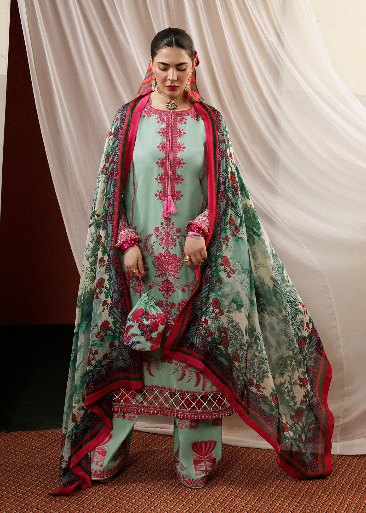 HUSSAIN REHAR LUXURY LAWN - FERN