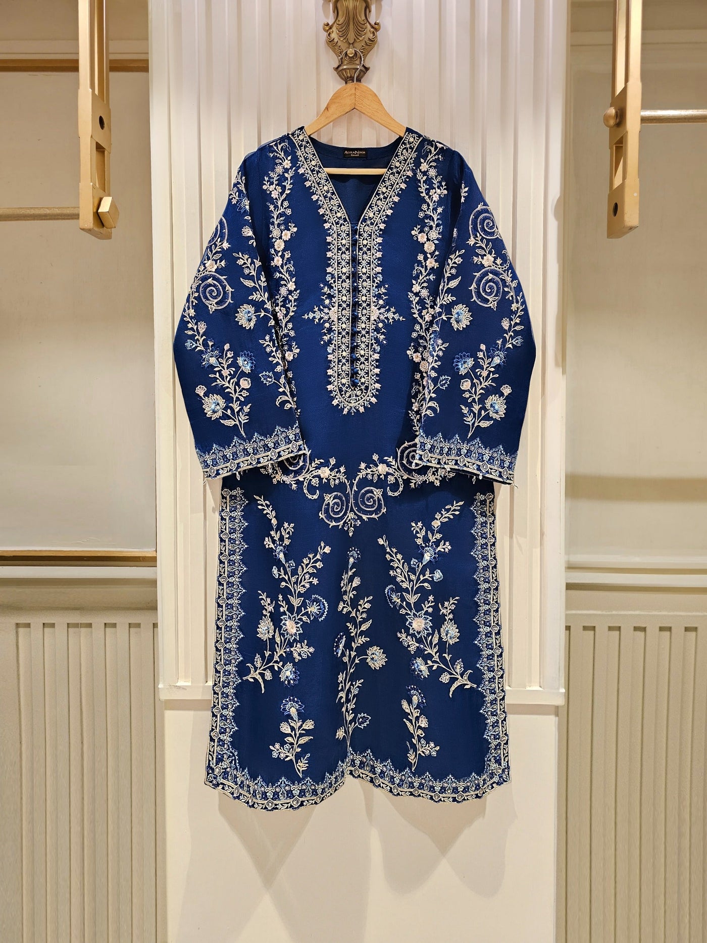 3 Piece - Pure Organza Embroidered Suit