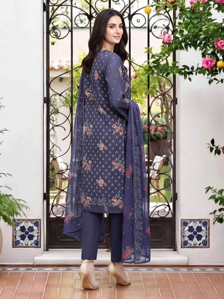 Unstitched 3 Piece Lawn Suit