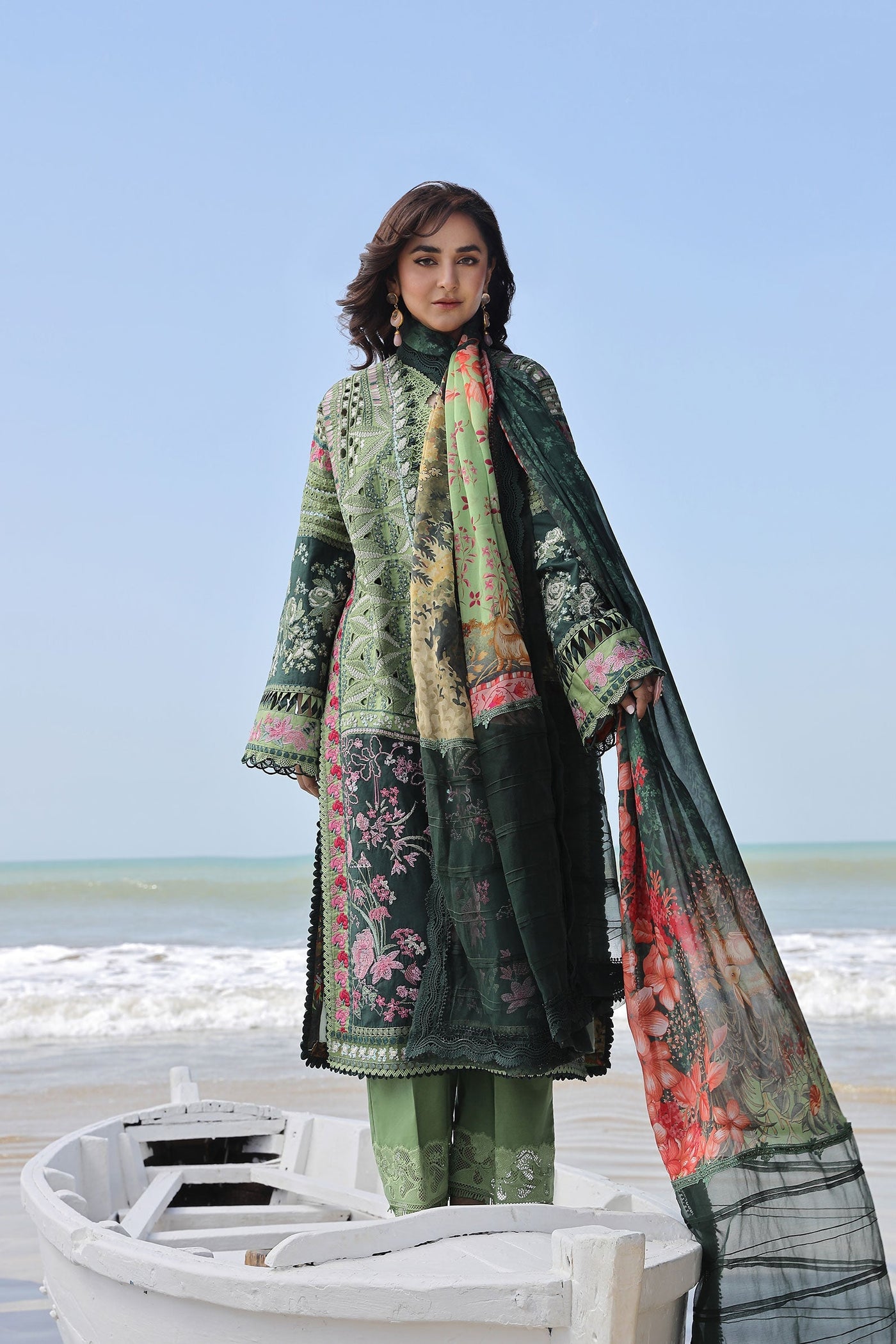 MARYAM HUSSAIN LUXURY LAWN-GARDENIA