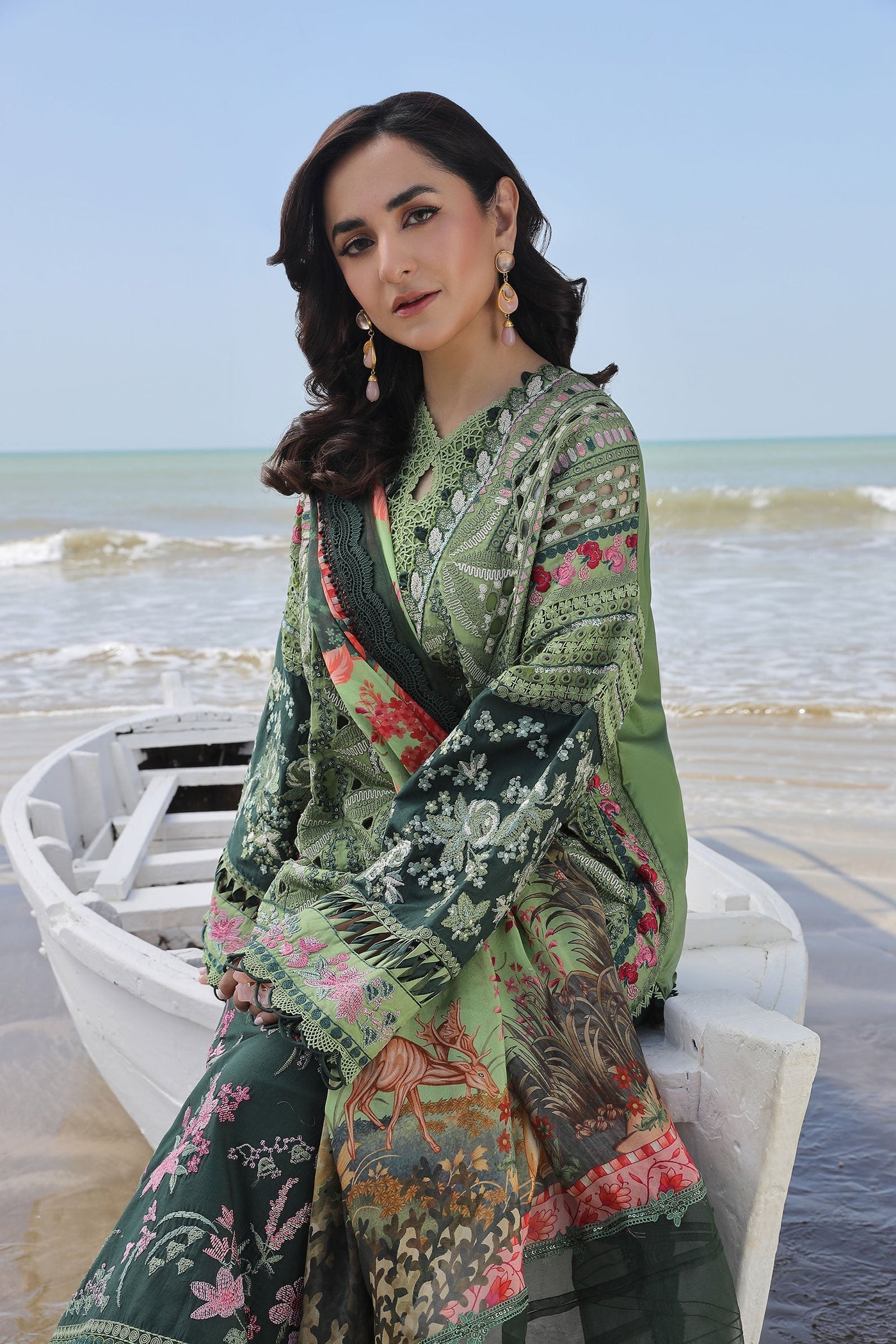 MARYAM HUSSAIN LUXURY LAWN-GARDENIA