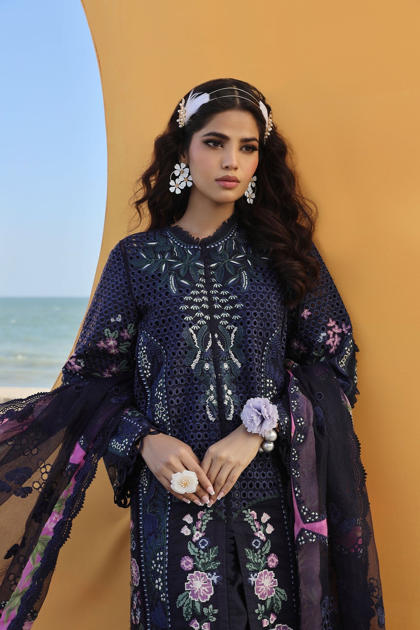 MARYAM HUSSAIN LUXURY LAWN-ZOYA