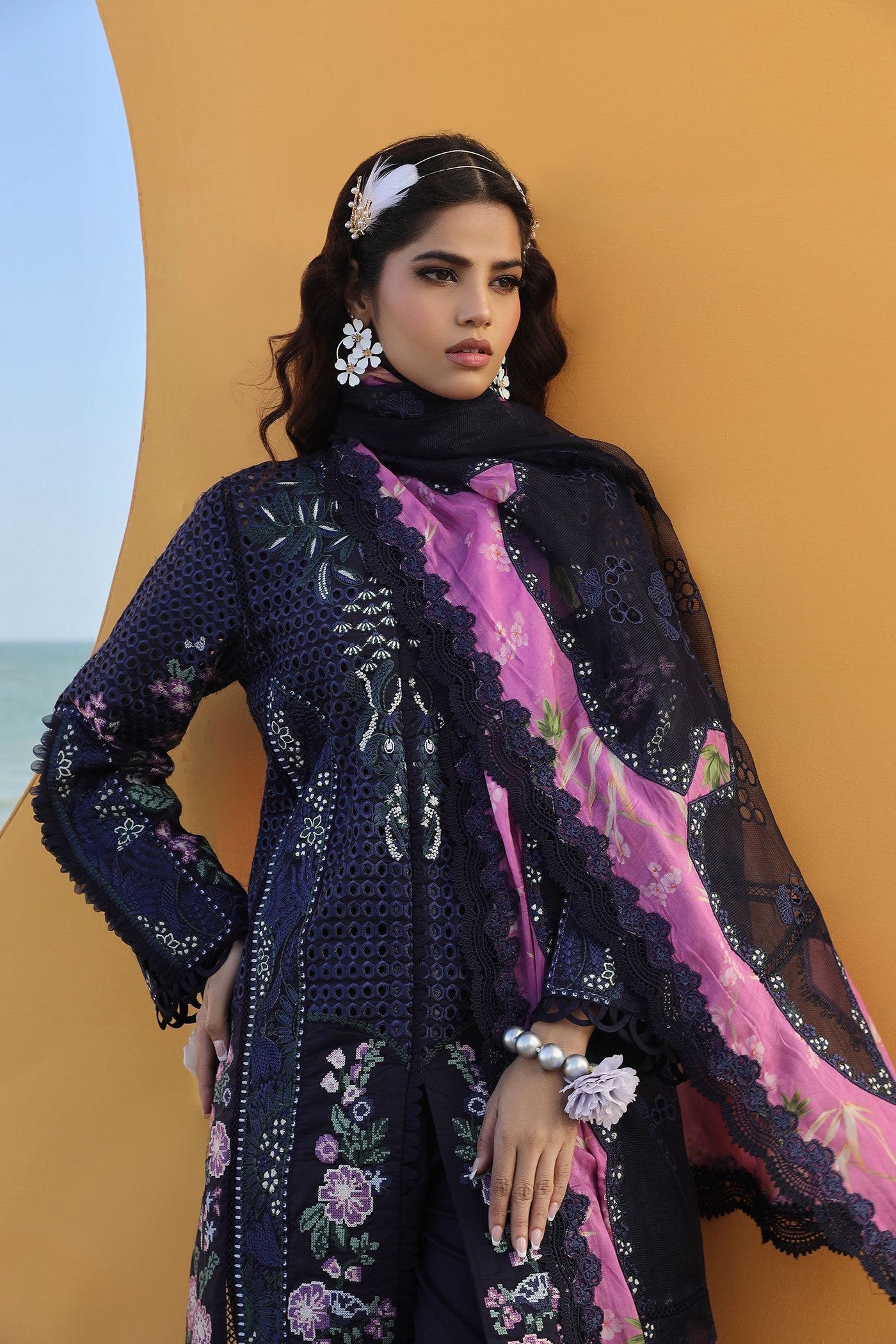 MARYAM HUSSAIN LUXURY LAWN-ZOYA