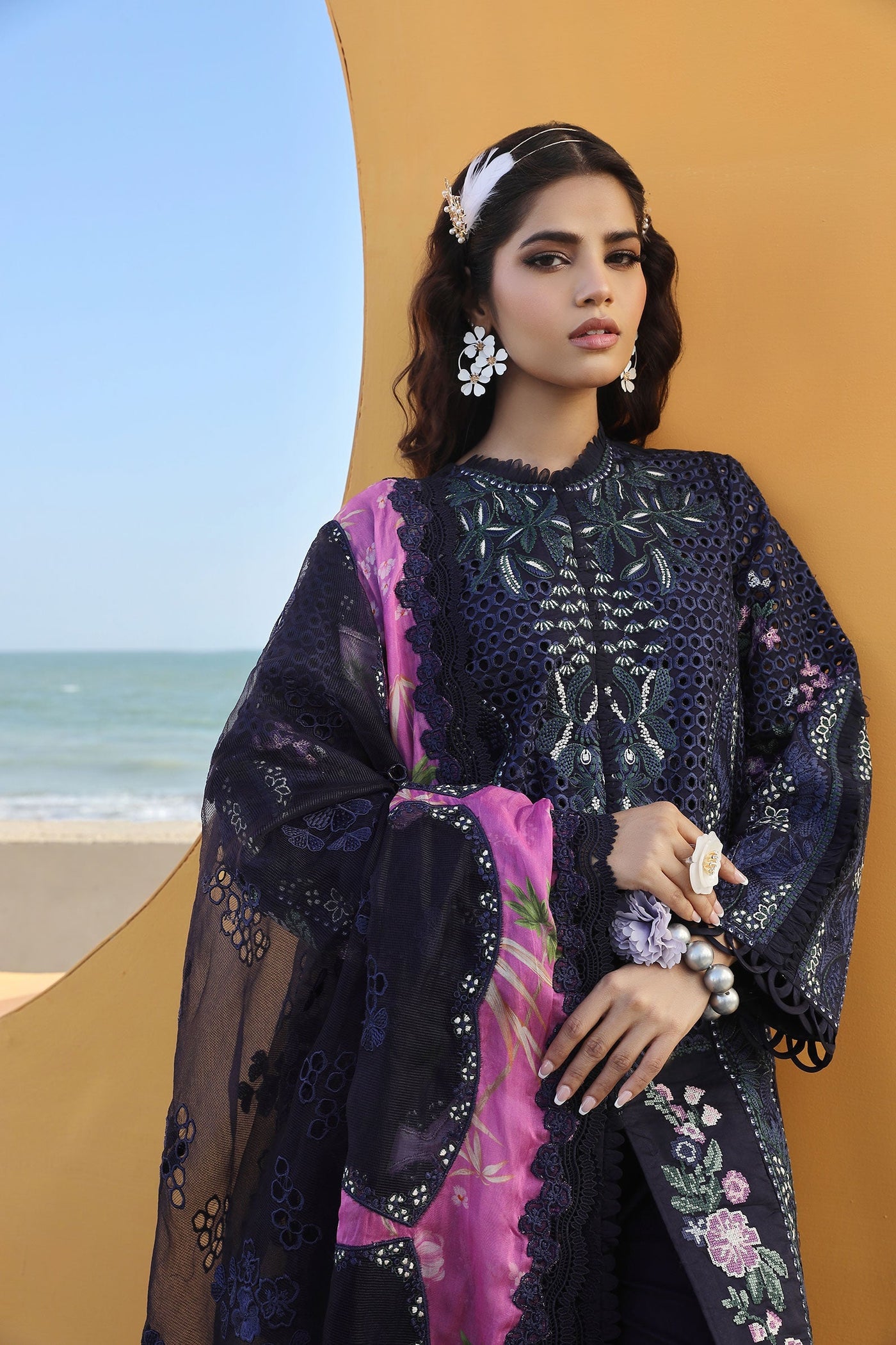 MARYAM HUSSAIN LUXURY LAWN-ZOYA