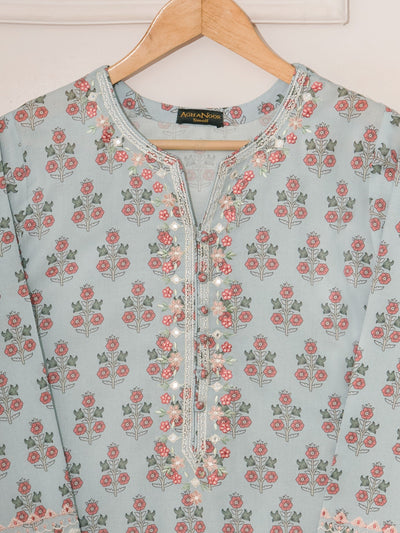 2 Piece - Digital Printed Cambric Suit