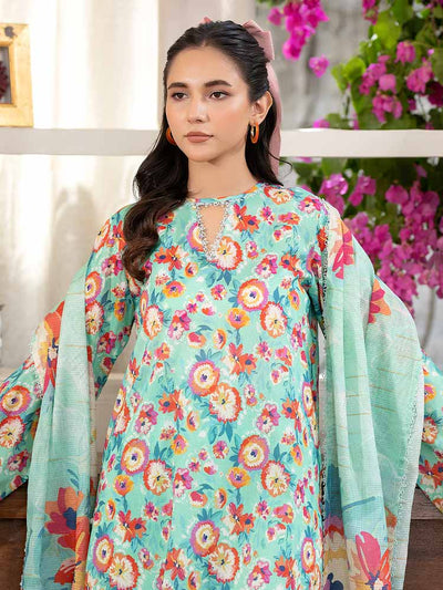 FEROZAN 3-Piece Unstitched Digital Printed Lawn Suit