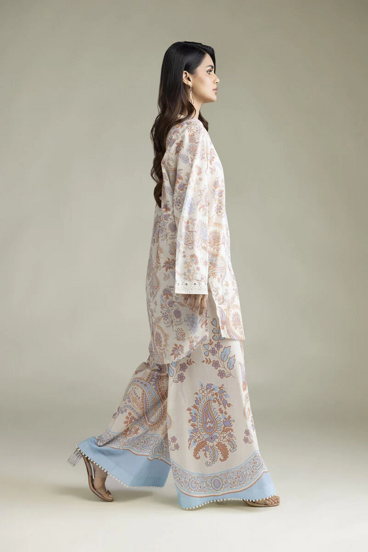 Embroidered | Cambric 2-Piece Tailored Set