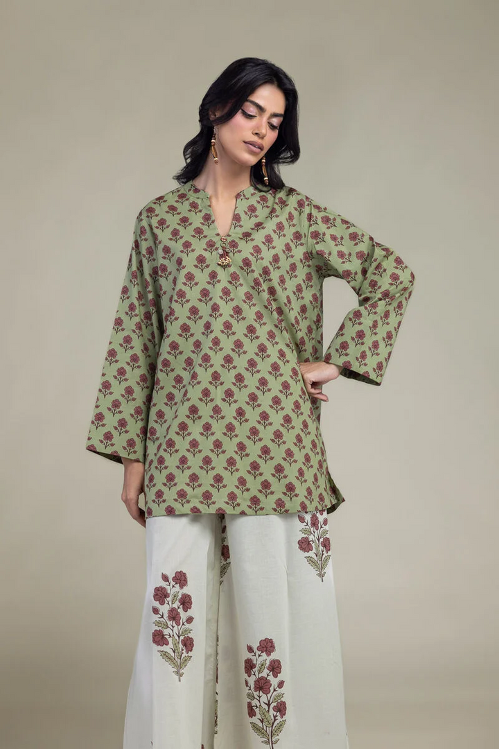 Printed | Cambric Floral 3 pc suit