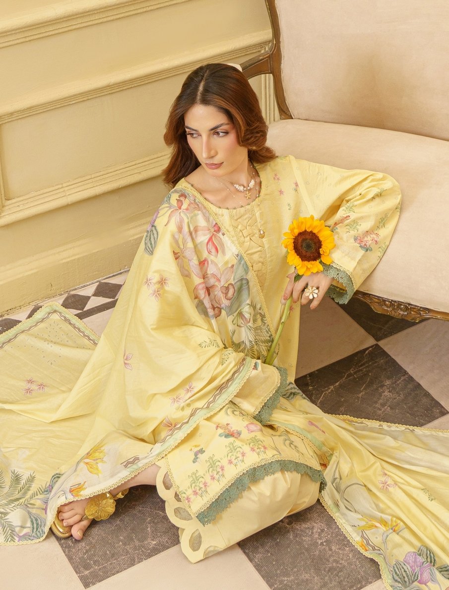 Gardenia Printed Unstitched Lawn